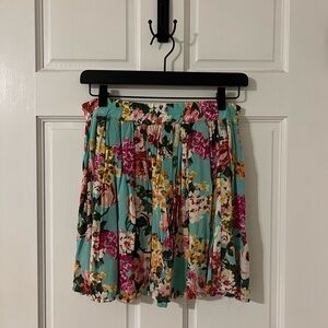 Brandy Melville Floral Skirt